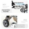 Adjustable Rear-Leg Dog Wheelchair with Leg and Hip Supports, Black view 2