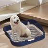 RoaQinFo Dog Toilet with Training Pad Holder, Navy view 4