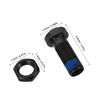 Quick-Release Axle Receiver Sleeve for Wheelchairs, Metal, Black view 2