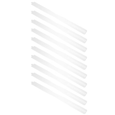 Alipis 50-Piece Adjustable Plastic Shirt Collar Stays, White