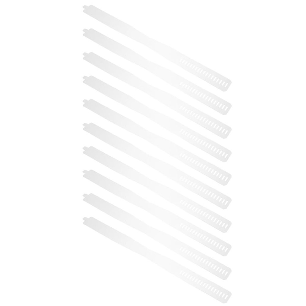 Alipis 50-Piece Adjustable Plastic Shirt Collar Stays, White