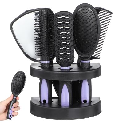 5-Piece Professional Hairdressing Set with Mirror and Comb