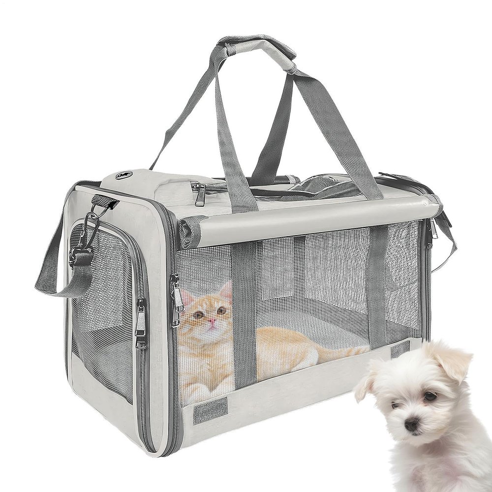 Cat Carrier Bag for Cats up to 9 kg, Breathable Travel Bag