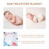 MOBUTOFU Monthly Milestone Blanket, Polyester, for Boys and Girls, with Photo Props, Various Colors view 3