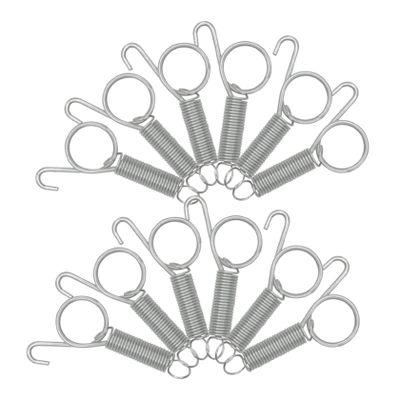 12 Stainless Steel Spring Hooks for Rabbit Cages
