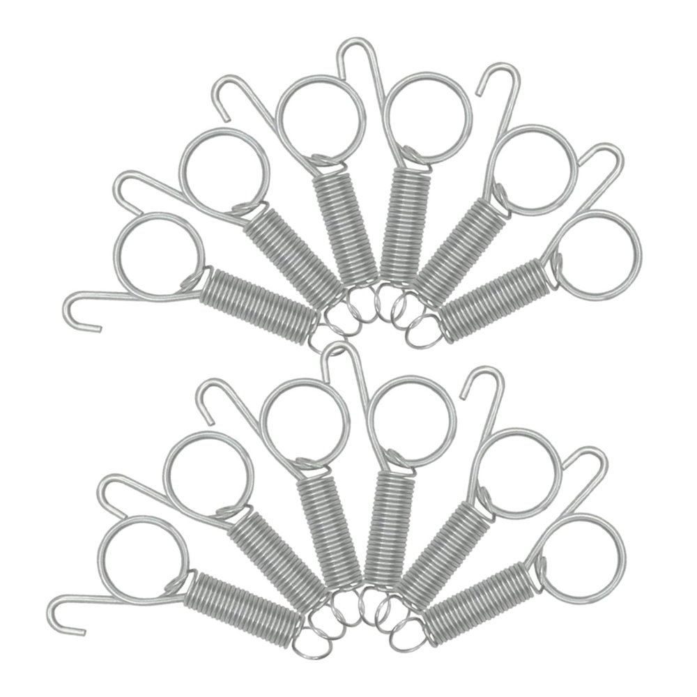 12 Stainless Steel Spring Hooks for Rabbit Cages
