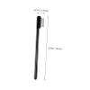FESTFENDS Eyebrow Brush and Eyelash Comb with Steel Comb and Long Handle view 2