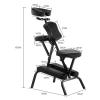Portable Folding Massage Chair, Lightweight, Waterproof Upholstery, Height-Adjustable view 2