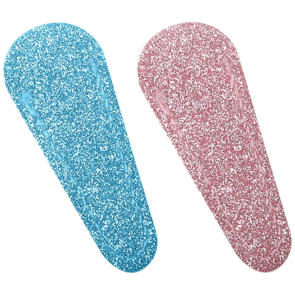 OSOLADY 2-Piece PU Scissor Covers with Glitter Design