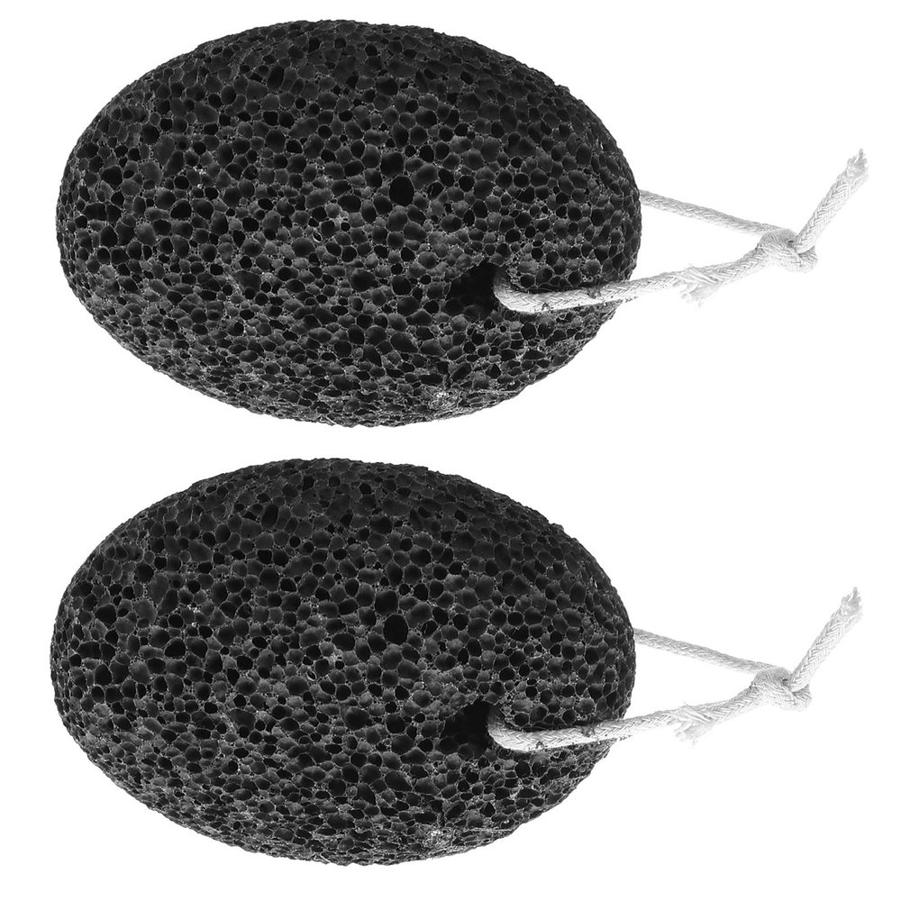 VINTORKY Callus Remover, Natural Black Pumice Stone, 2-Pack