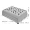 GALPADA ABS Step Pedal and Cat Stairway for Litter Boxes, Portable and Easy to Clean, Silver, for Small and Senior Cats view 2
