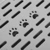 GALPADA ABS Step Pedal and Cat Stairway for Litter Boxes, Portable and Easy to Clean, Silver, for Small and Senior Cats view 3