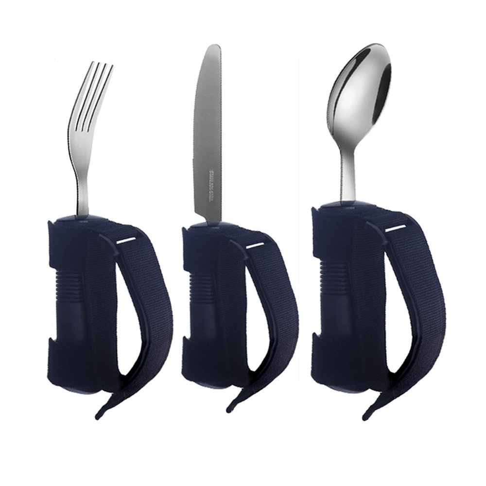 Ergonomic Spoon and Fork Set - 3 Pieces