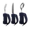 Ergonomic Spoon and Fork Set - 3 Pieces view 1