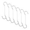 VILLCASE S-Shaped Stainless Steel Plant Extension Hooks, 6-Pack, Compact and Lightweight, for Hanging Baskets and Flower Pots Outdoors view 1
