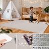 Foldable Baby Play Mat, 190 x 190 cm, Cream, 2 cm Thick, Non-Slip view 4