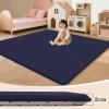 Foldable Baby Crawling Mat, 100 x 120 cm, Dark Blue, 2 cm Thick, Non-Slip view 3
