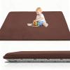 Foldable Baby Crawling Mat, 120 x 250 cm, Brown, 2 cm Thick, Non-Slip view 1