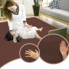Foldable Baby Crawling Mat, 120 x 250 cm, Brown, 2 cm Thick, Non-Slip view 2