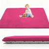 Foldable Baby Crawling Mat, 120 x 220 cm, Rose Red, 2 cm Thick, Non-Slip view 1