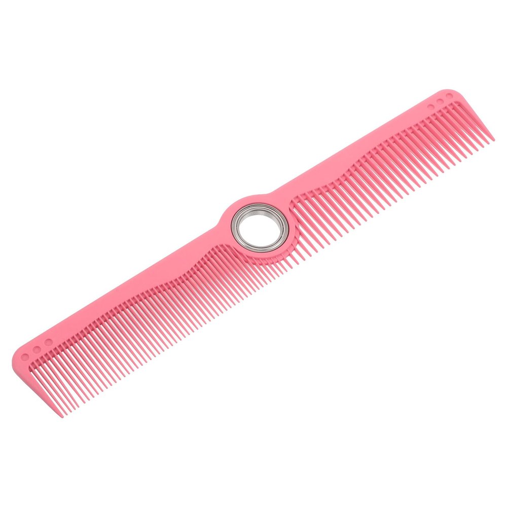 Rotating TPR Parting Comb for Hair Styling, Pink