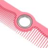 Rotating TPR Parting Comb for Hair Styling, Pink view 3