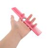 Rotating TPR Parting Comb for Hair Styling, Pink view 4