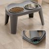 Foldable Elevated Dog Bowl with Stainless Steel Insert view 3