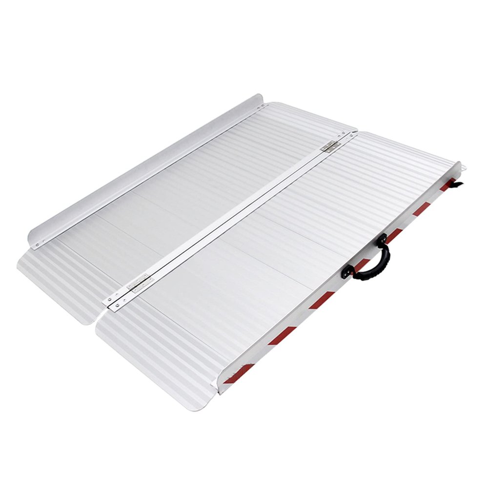 Lightweight Aluminum Wheelchair Ramp, Non-Slip, Supports up to 400 kg