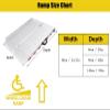 Lightweight Aluminum Wheelchair Ramp, Non-Slip, Supports up to 400 kg view 3