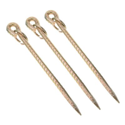 GALPADA 3-Piece Rust-Resistant, Deep-Driving Iron Spiral Ground Anchors for Horses, Sheep, and Camping