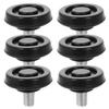 Abaodam 6-Piece Adjustable Leveling Feet for Salon Chairs, Plastic and Metal, Easy Installation and Noise Reduction view 1