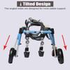 4-Wheel Dog Wheelchair, Adjustable Mobility Aid for Disabled Dogs view 3