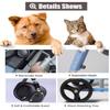 4-Wheel Dog Wheelchair, Adjustable Mobility Aid for Disabled Dogs view 4