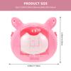 Lurrose Portable Pink Pig-Shaped Plastic Hamster Carrier view 2