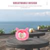Lurrose Portable Pink Pig-Shaped Plastic Hamster Carrier view 3