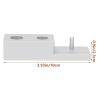 HEATSHAKING Triple Razor Stand and Holder, Silver Zinc Alloy, Simple Design view 2