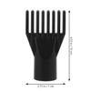 WRITWAA 2-Pack Comb Hair Dryer Attachments, ABS, Black, for Added Volume view 2