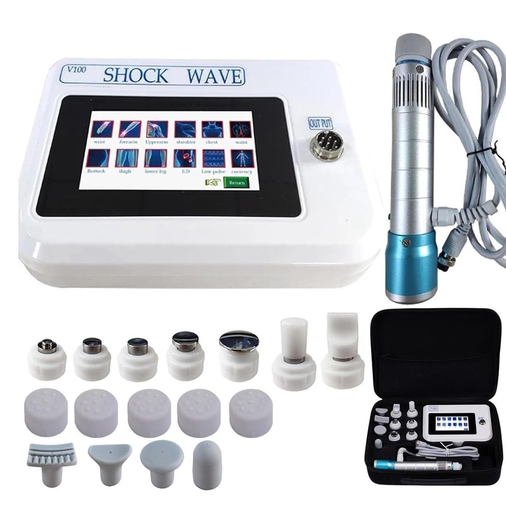 Shockwave Therapy Device for Erectile Dysfunction with 11 Massage Heads and LCD Display