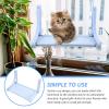 MUCKLILY Canvas and PP Resin Cat Window Hammock with Strong Suction Cup view 3