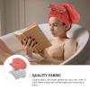 HEATSHAKING 2-Pack Coral Fleece Hair-Drying Shower Caps for Women view 3