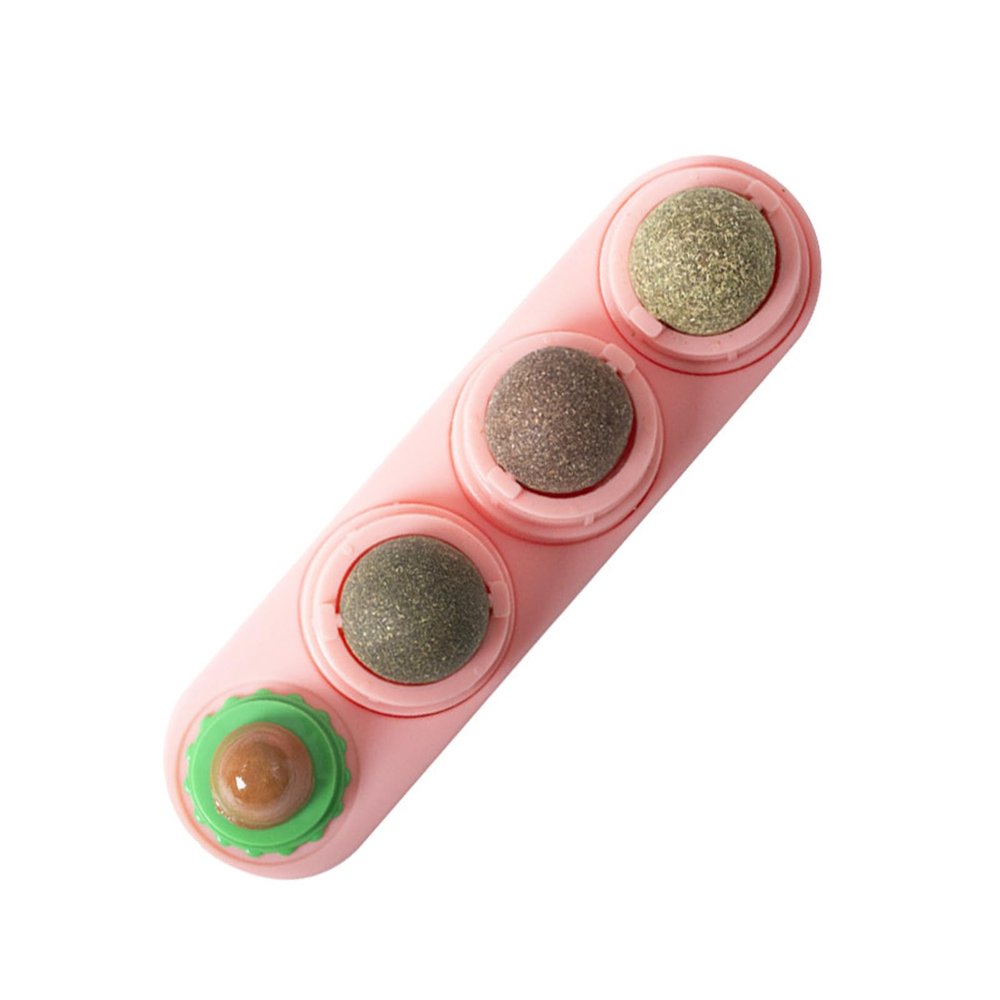 Greabuy Removable Rotating Catnip Toy Ball for Interactive Cat Play