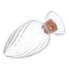 Beaupretty Helix-Shaped Glass Match Holder with Cork Lid view 1