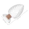 Beaupretty Helix-Shaped Glass Match Holder with Cork Lid view 2