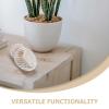Beaupretty Helix-Shaped Glass Match Holder with Cork Lid view 3