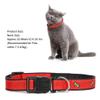 Adjustable Reflective Nylon Safety Collar for Dogs and Cats with Safety Buckle (Red) view 3