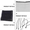 OHPHCALL 2-Pack Nylon Mesh Car Barriers for Dogs and Children, Black view 3