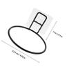 Black Wall-Mounted Food Bowl Holders, 2-Piece Set, for Pets view 2