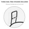 Black Wall-Mounted Food Bowl Holders, 2-Piece Set, for Pets view 3