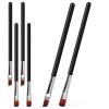 6-Piece Eyebrow Brush Set with Flat and Angled Heads for Makeup view 1